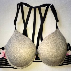 NWOT PINK Bra (Grey/Black/Floral)